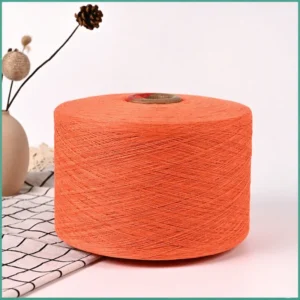 High Quality Orange Ne 12s Recycled Cotton Polyester Blend Open End Knitting Weaving Yarn for Socks Melange Yarn