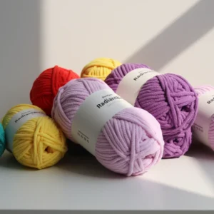 High Quality in Stock Sweet Beans 100G 5Mm for Scarf Blankets Chunky Polyester Yarn