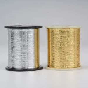 High Sheen High Tenacity Metallic Foil Yarn for Embroidery M Type Gold Silver Thread Oeko Tex Certified Hand Knitting