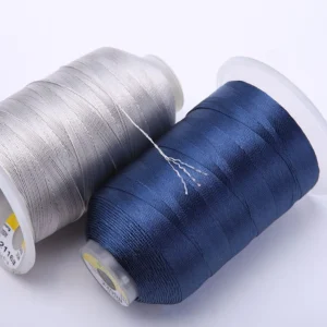 High Tenacity 150D Polyester 3 Strands 80# Mercerized Sewing Thread for Garments Shoes Leather 100% Polyester
