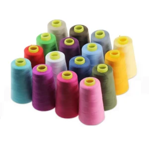 High Tenacity Custom Colors White Black Polyester Spun Sewing Thread Roll 40 2 for Garment Accessories