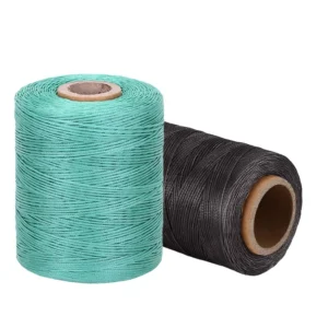 High Tenacity Flat Braided Waxed Polyester Sewing Thread 1mm Water Resistant Abrasion Resistant for Shoes Handmade Jewelry