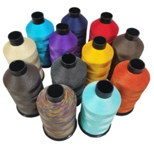 High Tenacity Sewing Thread 50D 500D Polyester Sewing Thread White Color Type From China