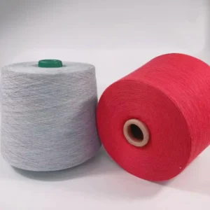 Hilados De Poliester Yarn Factory Selling Low Price 21/1 Dope Dyed 100% Spun Polyester Raw Yarn Knitting Weaving T shirt