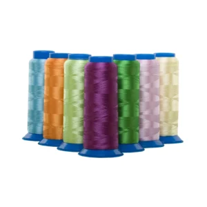 Hilos 100% Polyester Filament High Tenacity Mercerized Dyed Eco Friendly Embroidery Machine Thread 50D 2 Hand Knitting