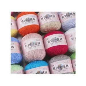 Hot Sell 50g Mercerized 100% Cotton Crocheted Yarn Hand Knitting Baby’s Thread Yarn