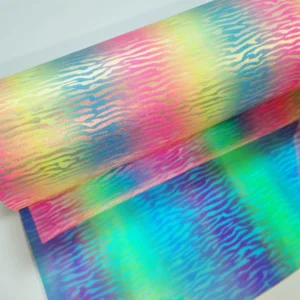 Iridescent Metallic PET Yarn GRS OEKO Certified for Gifts Packaging Printing Decoration