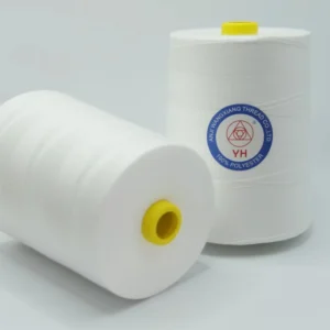 Large 1Kg Cone 40S/2 High Tenacity 100% Polyester Dyed Sewing Thread White & Black for Sewing Machine