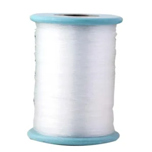 Large Roll DIY Non Elastic Crystal Thread Wrapped Ring Thread Woven Transparent Fishing Line Bead Thread for Jewelry