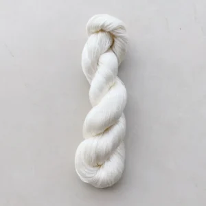 Lotus Yarns Silk 22 Natural White 100% Mulberry Pure Silk Yarn Lace Weight Knitting Natural Fiber Undyed Yarn for Hand Dye