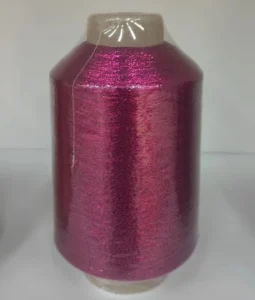 Lurex Metallic Yarn MX MH TYPE 12 Mic 1 110″+2X30D Metallic Thread for Weaving and Embroidery