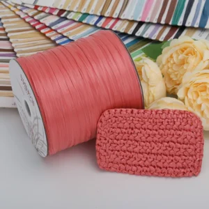 MT030 Eco Friendly Recycled Polypropylene Raffia Yarn Waterproof High Tenacity for DIY Crochet Weaving Embroidery
