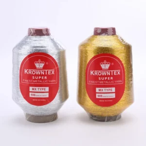 MX Style 500g Metallic Yarn Embroidery Thread Glitter Gold Silver Metallic Thread for Hand Embroidery