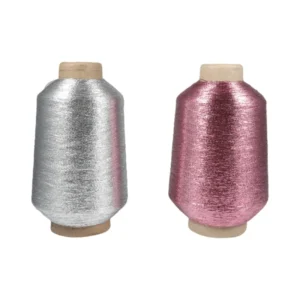 MX Type Fancy Metallic Yarn (Polyester Nylon Metallic) 2*30D High Strength Top Grade Anti Bacteria Anti Pilling for Hand