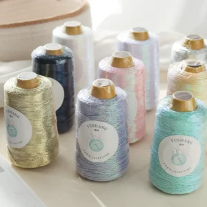 Metallic Glitter Yarn 100g Sparkle Lurex Fancy Yarn for Crochet Bag Hand Knitting DIY Craft 12 Colors