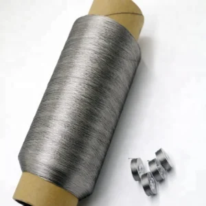 Metallic Yarn for RFID Embroidery and Touch Screen Applications
