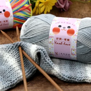 Milk cotton Organic cotton Yarn Mixed Color Milk Cotton Yarn