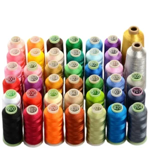 Multi Color 120D/2 Polyester Polyester Embroidery Thread for Embroidery Sewing Machines
