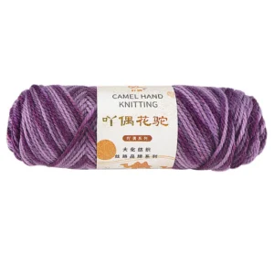 Multicolored Rolls Woolen Yarn Acrylic Blend Fancy Yarn for Crochet Hand Knitting Sewing and Weaving Dyed Pattern