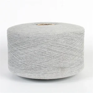 Ne18/1 21/1 24/1 Light Grey Recycled Polyester Cotton Melange Yarn Thread OE Dyed for Knitting Weaving and Sewing