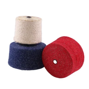 New Fancy Yarn Colorful Good Quality Shining Polyester Yarn Shining Half Cashmere for Socks