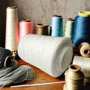 OEKO 22S 2 Thread 100% Recycled Polyester SPP Yarn A Combination of FDY and Spun Yarn Types