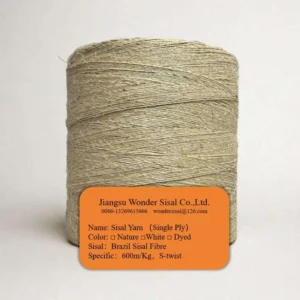 OEM Service Natural Fiber Yarn Sisal Blend Woven Yarn Bulk Supply Sustainable Decor Yarn for Textile Processing