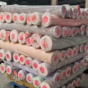 Organic 150D Cationic Yarn Dyed Seersucker Fabric for Girls Garment Use