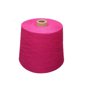 Organic Cotton Yarn 40S Purplish Red Factory Soft Hand Feeling Blend Yarn for Sock Sweaters