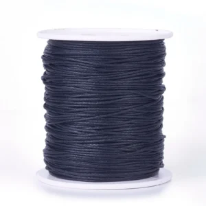 Pandahall 1mm Waxed Cotton Cords Black White Red Blue Jewelry Beading Threads