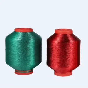 Polyester MX MH Type Metallic Yarn 12 MIC 1 110″ 75D China Lurex Thread for GARMENTS Metallic Yarn Manufacturer