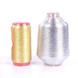 Polyester Pure Gold and Silver Metallic Yarn for Garment Decoration
