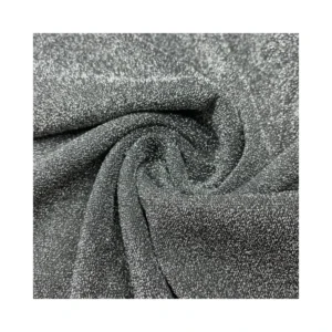 Polyester Spandex Lurex Knitted With Metallic Yarn Lurex Jersey Metallic Fabric for Dress