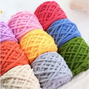Polyester Tubular Bulky Yarn for Hand Knitting DIY Scarf Hat Blanket Sofa Shoes Soft Chunky Craft Yarn