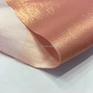 Polyester Yarn Dyed Woven Gold and Sliver Shimmer Glitter Metallic Lame Lurex Fabric for Decoration Party Dress