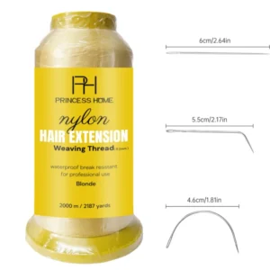 Private Label 2000 Meters 0.2 mm Nylon Non-Slip Hair Extension Thread Weaving Comfortable Hold Hair Extension Sewing Thread