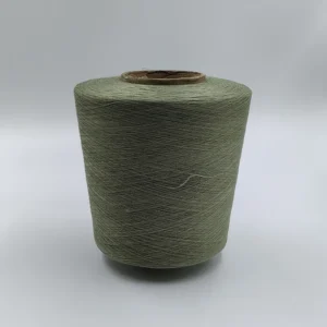 Rayon Yarns 21S Pea Green Organic Cotton Linen Natural Color Pure Rayon Vortex Viscose Spun Yarn for Knitting