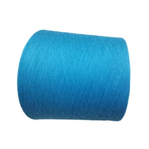 Recycled Cotton Yarn 40S Lake Blue Ring Spun Polyester Yarn Eco Friendly Recycled Cotton Yarn
