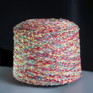 Red Flag Fancy Special Yarn 10 Teeth 6 Teeth 8 Teeth Fabric Used White Embryo Yarn Zhejiang Manufacturers for Towel Sewing Spot
