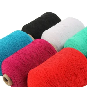 Rubber Yarn for Black white color Latex Hosiery With High Elasticity Is Suitable for Socks Manufacture Rubber Covered Yarn
