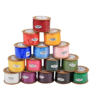 ST1054 0.8mm 1.0mm 0.6mm Multicolor Jewelry Chinese Knot Nylon Cord Bracelet Macrame Beading Cords String Thread