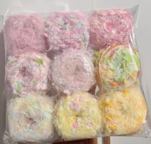 SY Mix High Quality 100g Blended Hand Knitted Yarn Stylish Fancy Design with Dyed Pattern Ring Spun Stylish Fancy Yarn