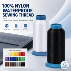 Sewing Thread White 0.16mm High Tenacity and Strength Dyed Pattern Material for Embroidery Fabric
