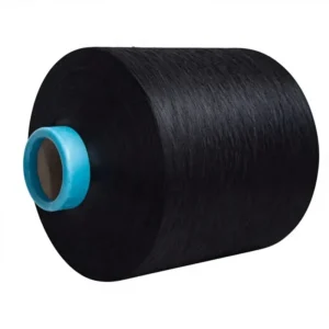 Skin-friendly 32/1 BLACK Semi Dull Cotton Like Yarn Anti-bacterial Comfortable Yarn for Textile Weaving and Knitting