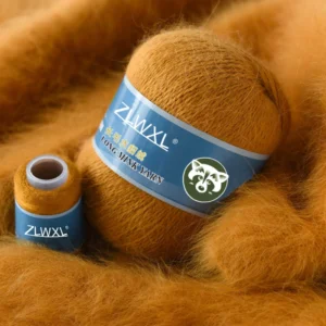 Soft 50+20g pcs Mink Wool Yarn 130 Colors Hand Knitting for Embroidery Sewing Crochet Recycled Long Hair Thread for Cardigan