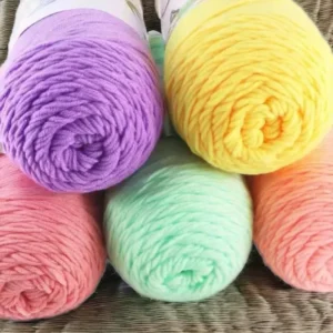 Soft 5ply 200g Blended Cotton Yarn Dyed Crochet Fancy Baby Yarn for Hand Knitting and Crochet