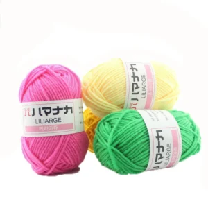Soft Colorful Knitting Baby Combed Milk Acrylic Crochet Yarn Wool for Crochet