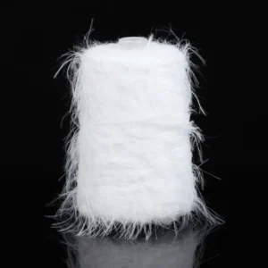Soft Fluffy Yarn 8 CM Length Hair 100% Nylon Fancy Feather Yarn for Knitting and Crochet