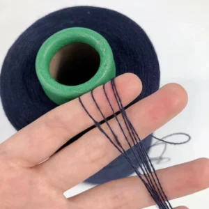 Spun Yarn 21S/1 32S/1 100% Recycled Dope Dyed Polyester Yarn for Socks