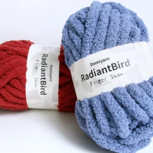 Stock Finger Show 226G 100% Polyester Anti Pilling Thick Soft Chenille Yarn for Crochet Cushion Blanket Kennel Chunky